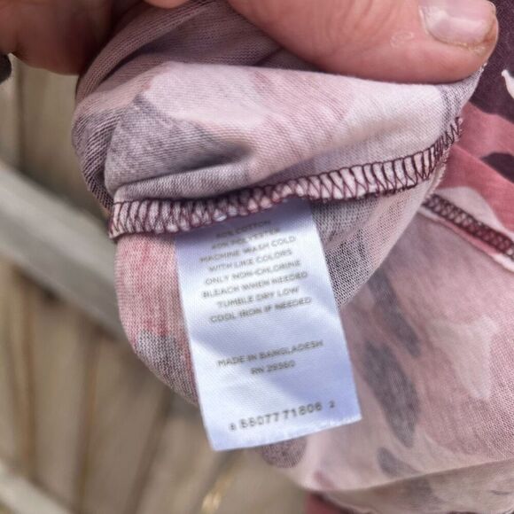 Dip t-shirt short sleeve size small pink camouflage - Picture 5 of 6